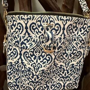 SCOUT Navy and Cream Patterned Women's Bag